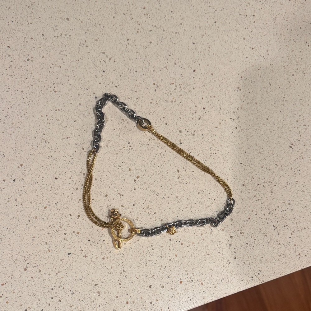 Versace Two-Tone Chain necklace guaranteed 100 percent authentic